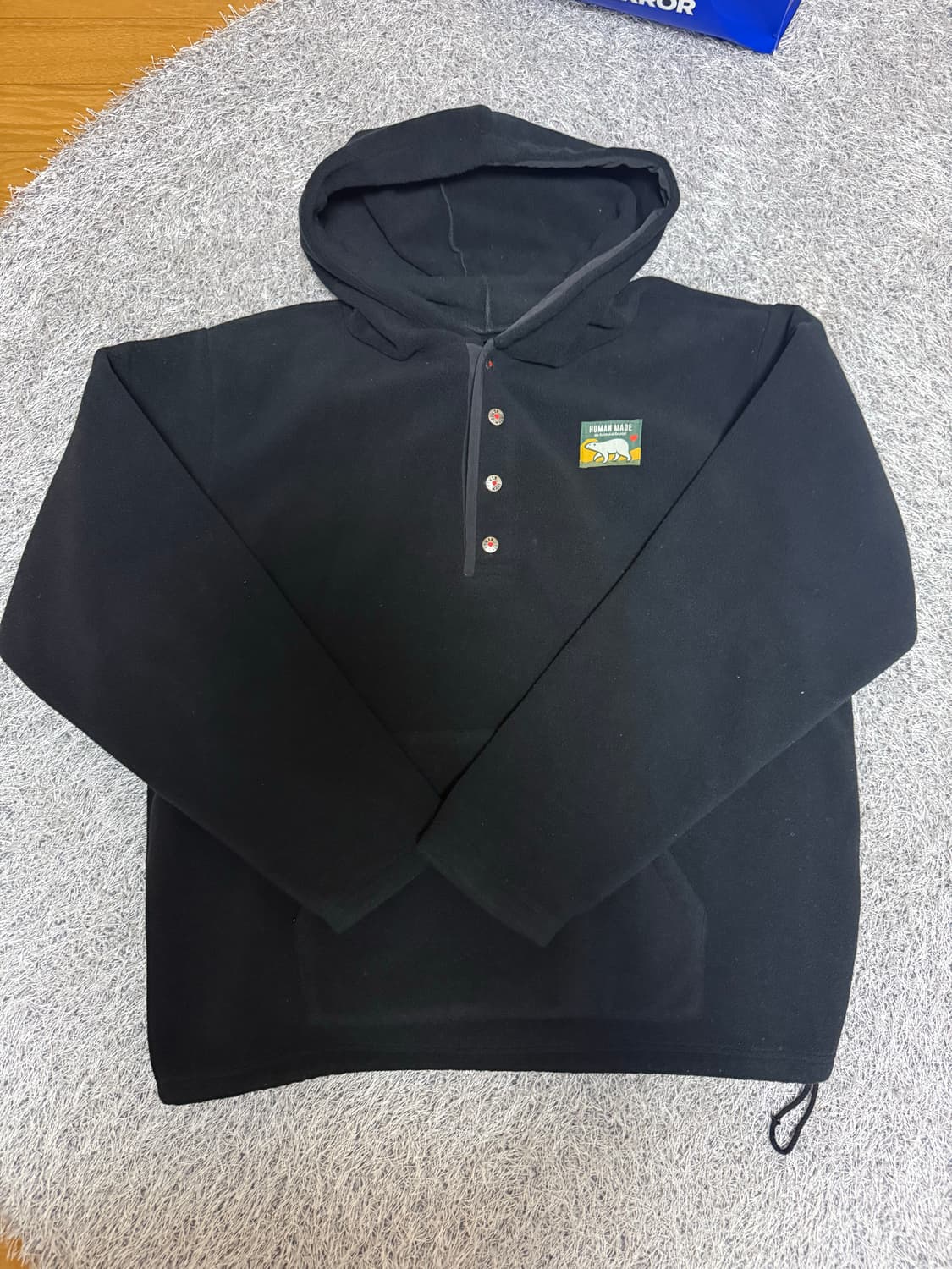 [XXL] 휴먼메이드 플리스 후드 블랙 상품이미지3