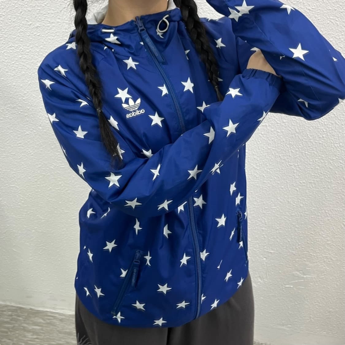 아디다스 스타 리버시블 블루 바람막이 상품이미지8