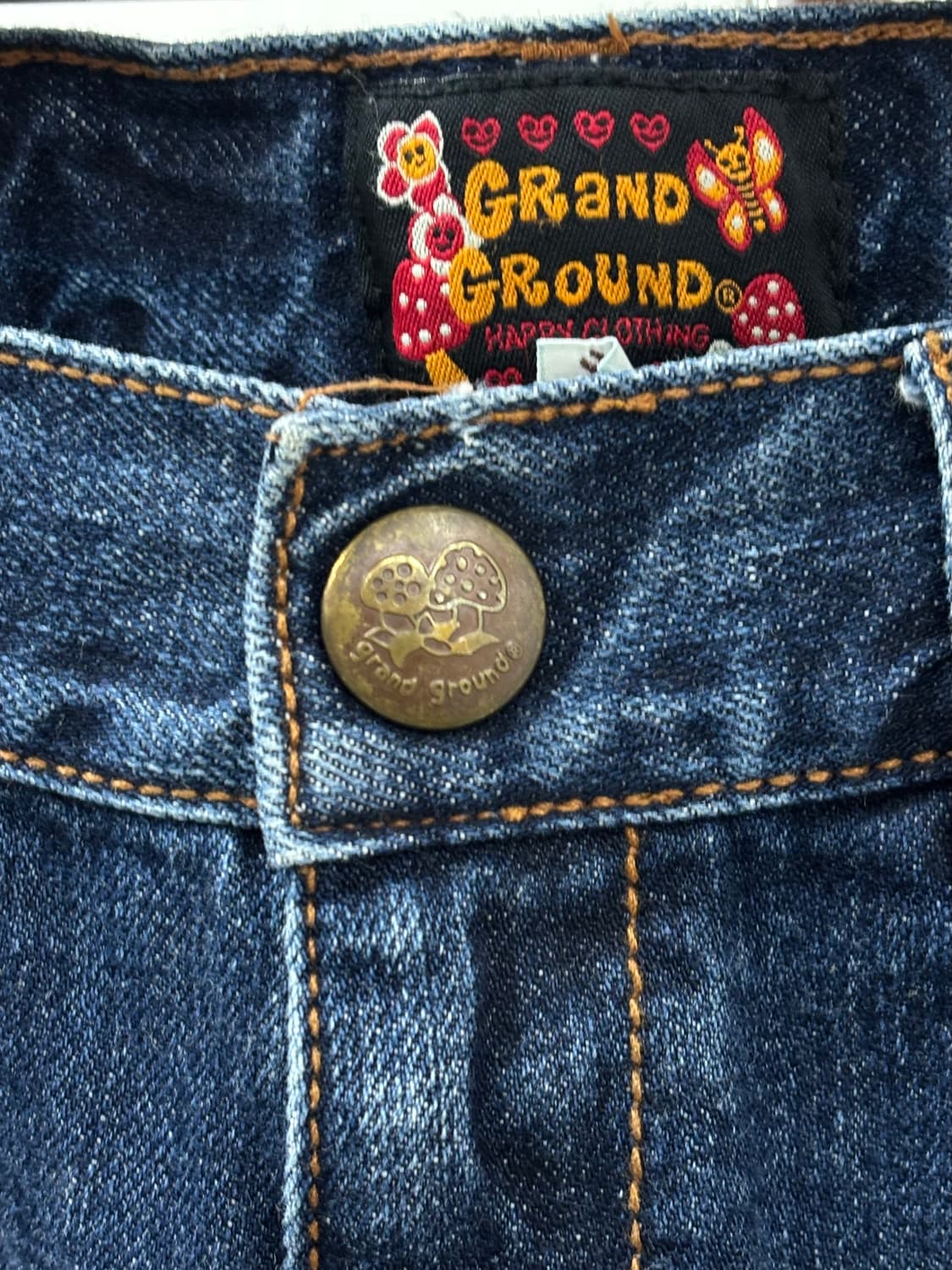 빈티지 키치 데님 로우라이즈 플레어 팬츠 상품이미지6