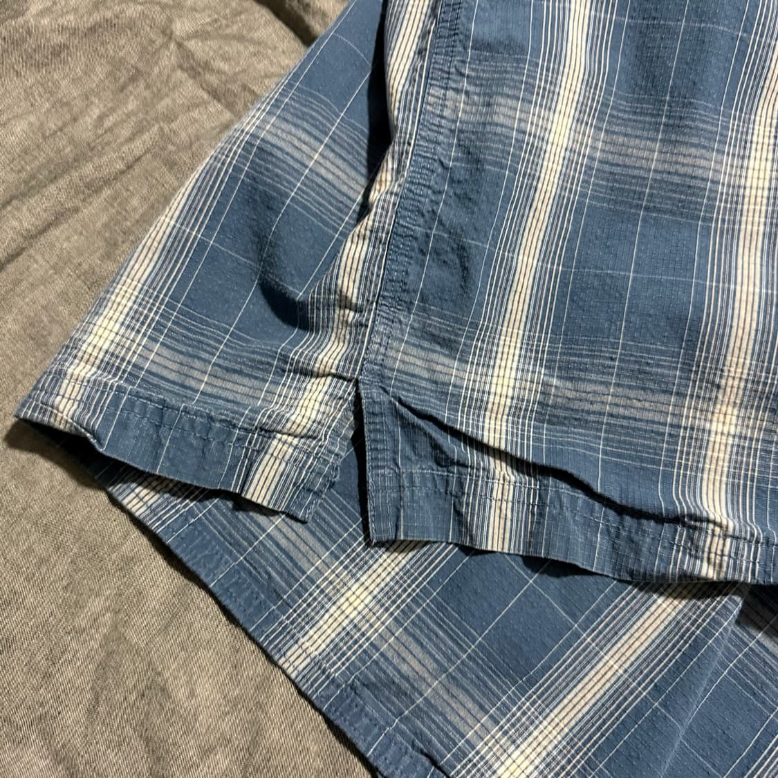Short Sleeve Ripstop Plaid Shirt 상품이미지6