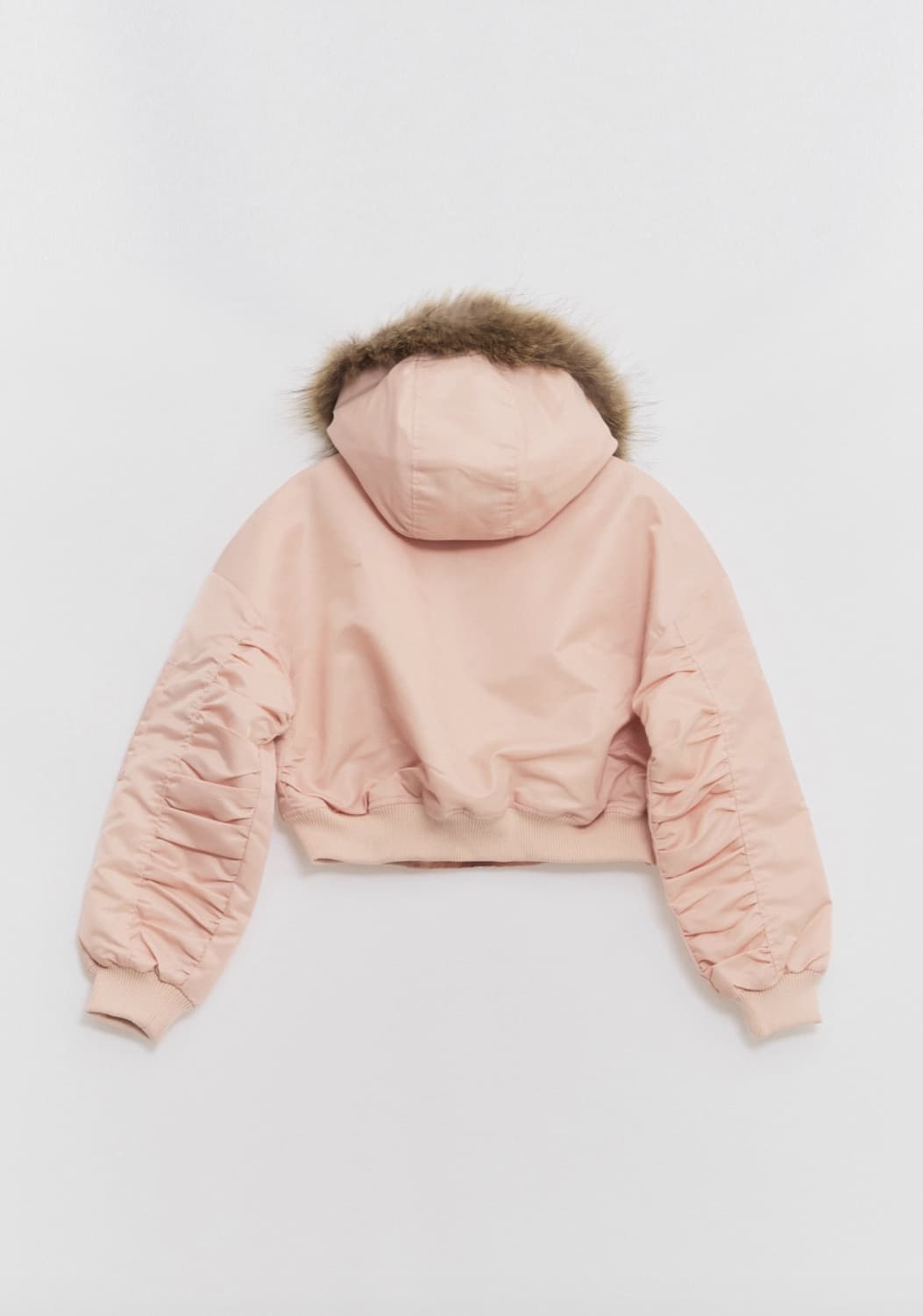 로맨틱스 Rawmantics 항공점퍼 라쿤퍼 후드 핑크  상품이미지2