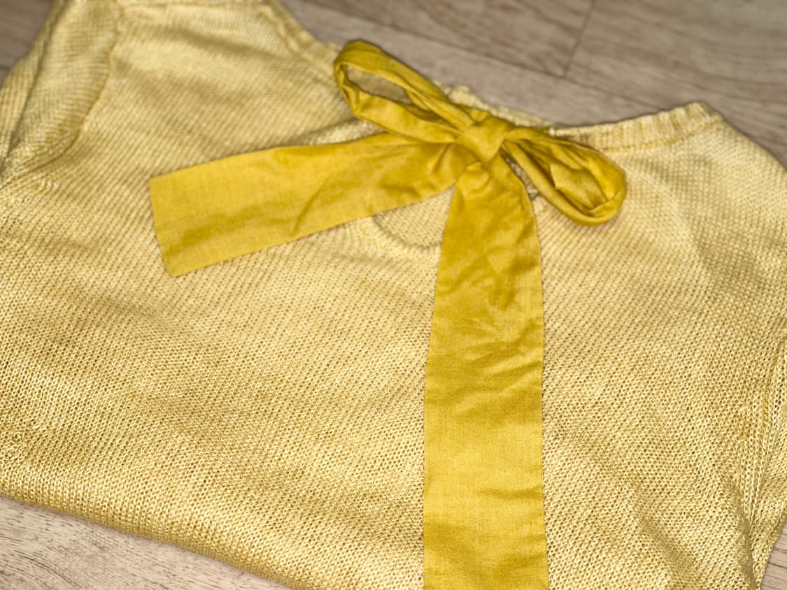 일본 빈티지 옐로우 니트 상품이미지1