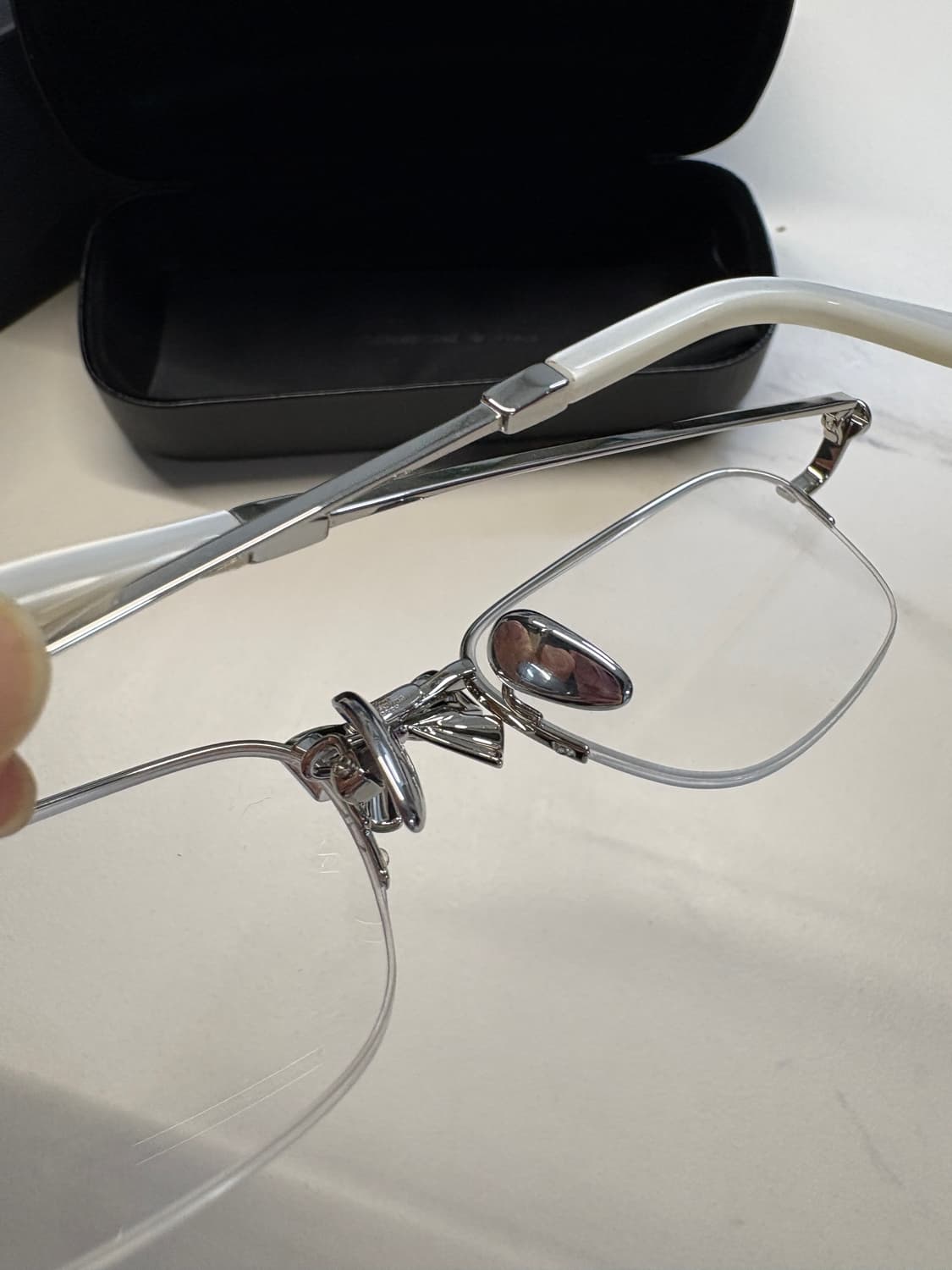 슈슈통 위민 메탈 리본 글래스 안경 실버 상품이미지4