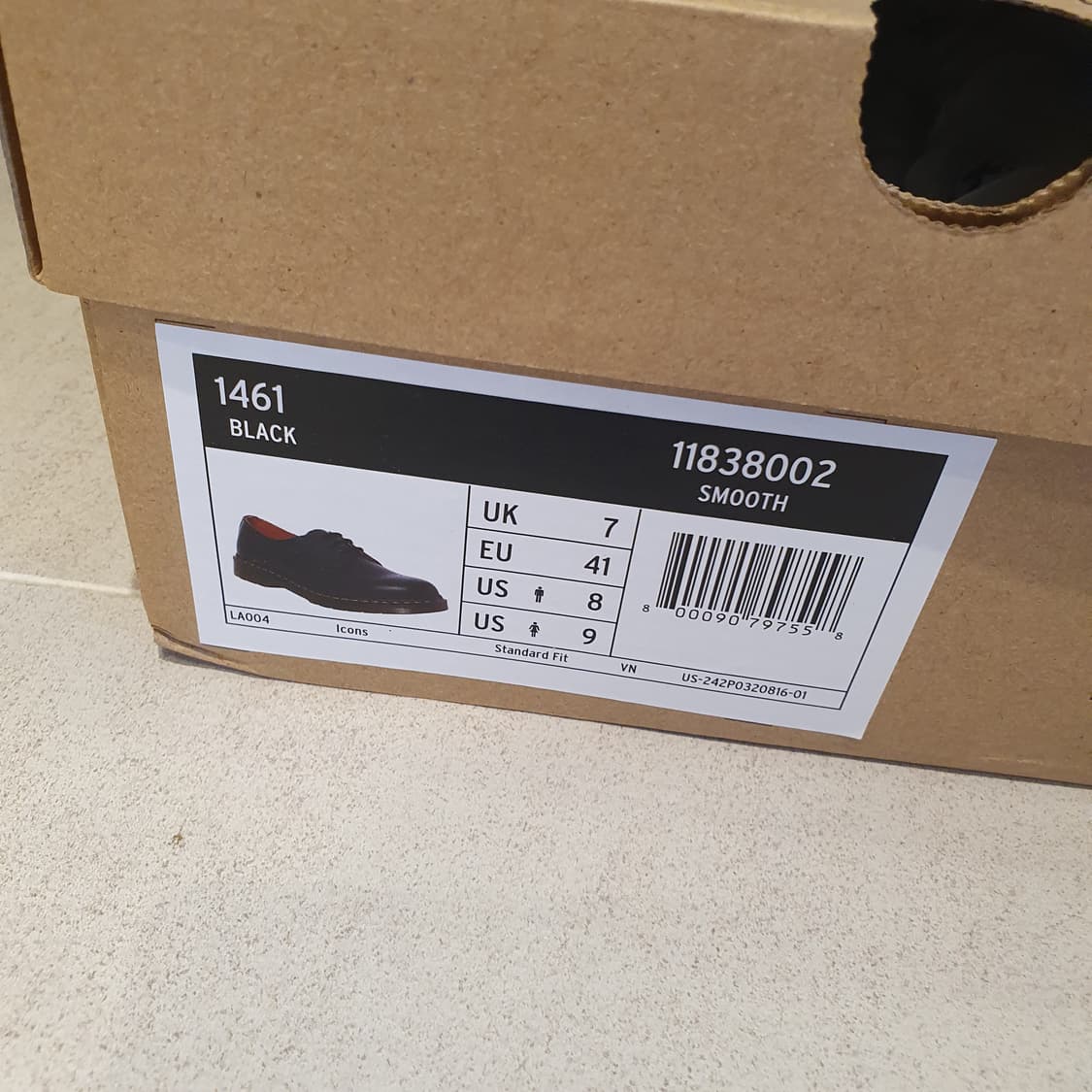 새제품260) 닥터마틴 스무스 1461 블랙 구두 옥스포드 단화 상품이미지4