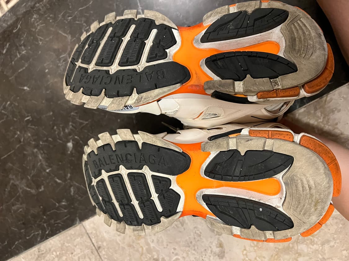 발렌시아가 트랙슈즈 흰주 화이트오렌지 42사이즈 상품이미지6