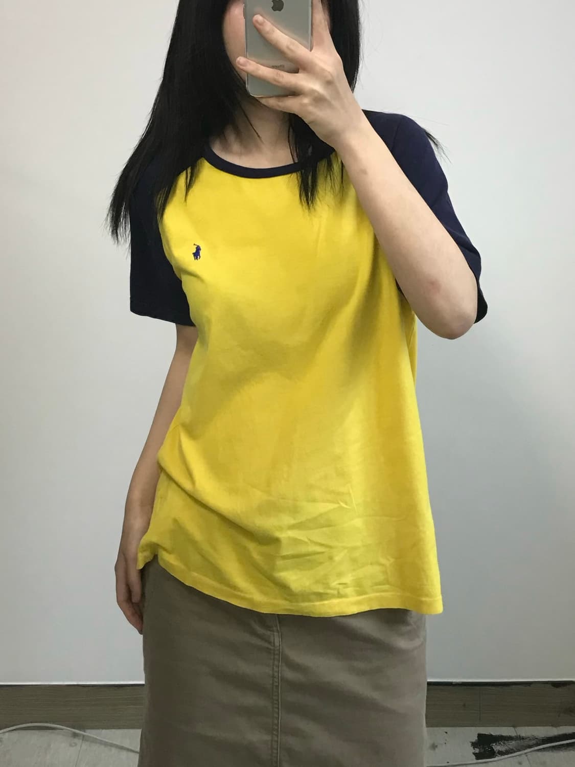 폴로 랄프로렌 67 나그랑 배색 반팔 티셔츠 상품이미지1