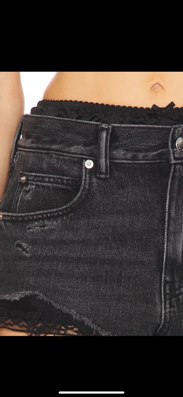 알렉산더왕 컷오프 반바지 실크 박서 그레이 US28 상품이미지2