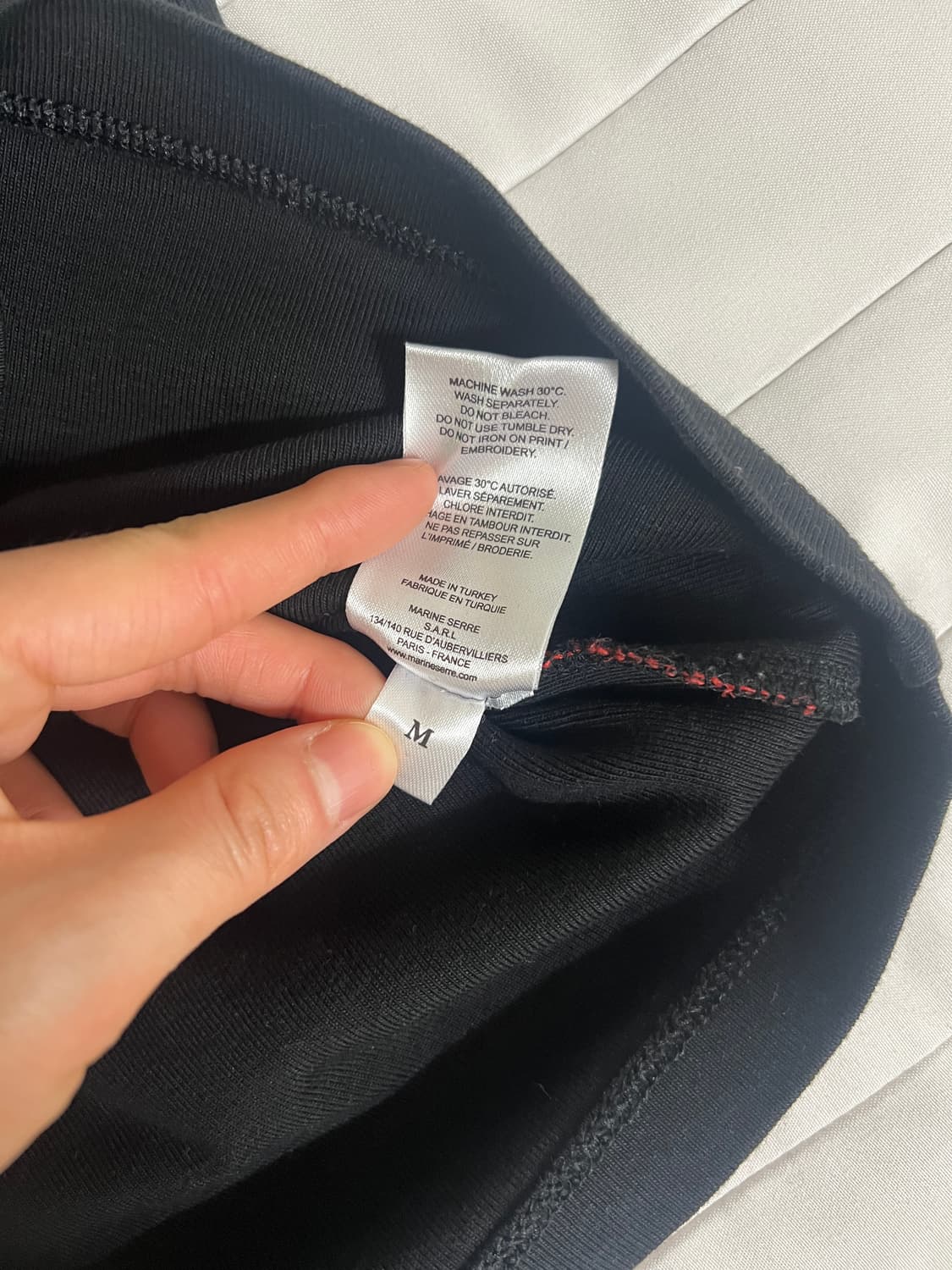 마린세르 문 고로 자수 반팔 티셔츠  상품이미지5