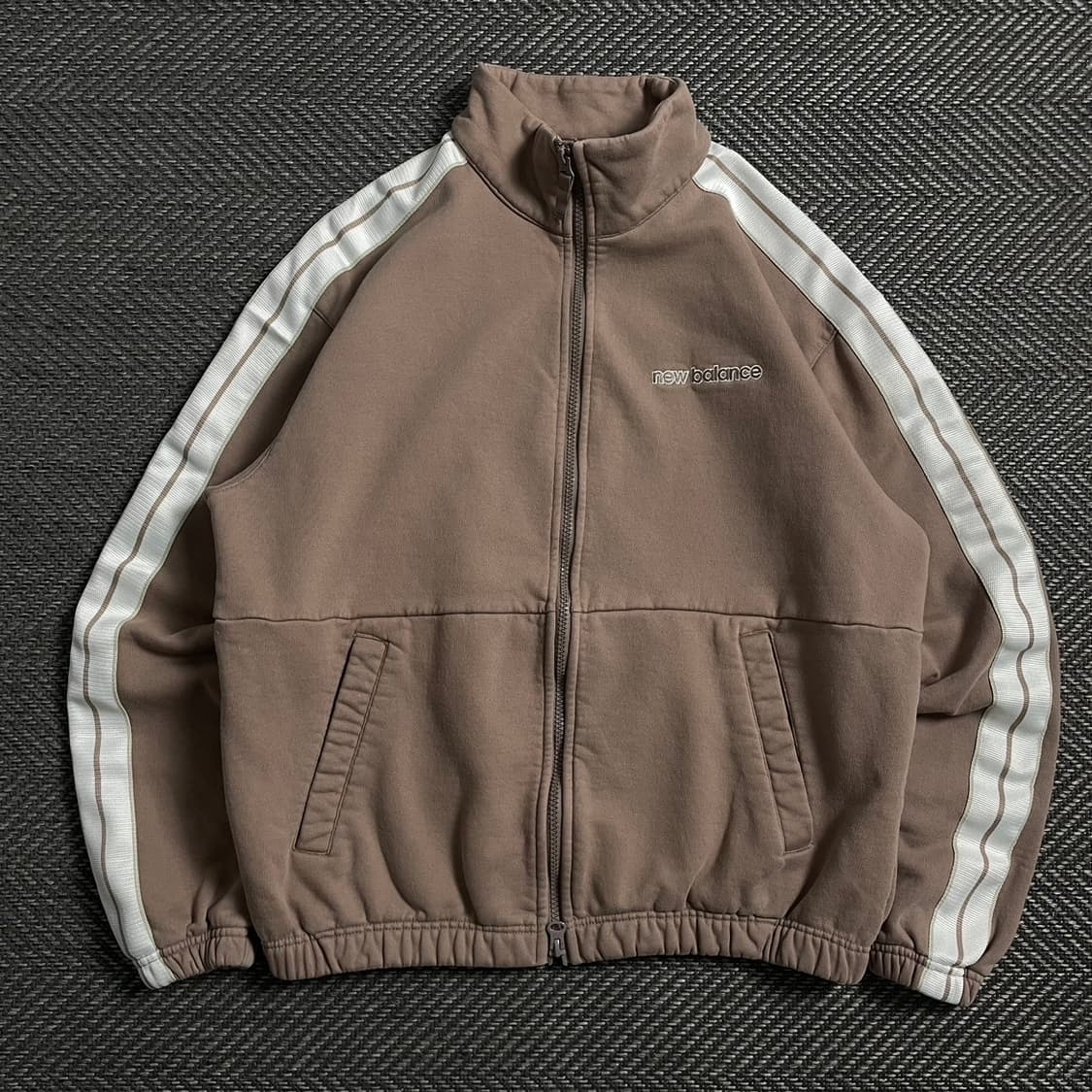뉴발란스 사이드 라인 기모 트랙 자켓 브라운y 5015 상품이미지1