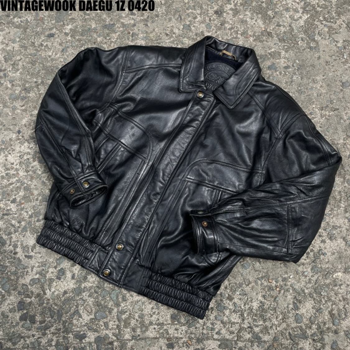 빈티지 리얼레더 양가죽 봄버자켓 상품이미지1