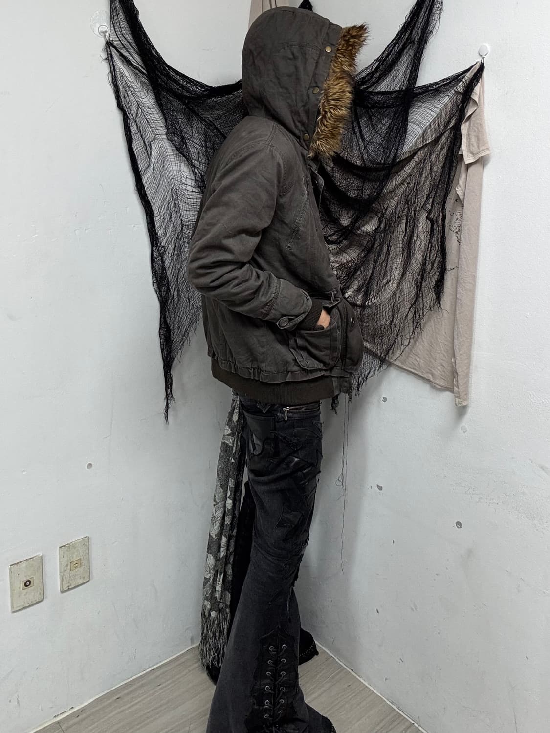 [In the Attic] Grunge mood Fur Jacket 상품이미지4