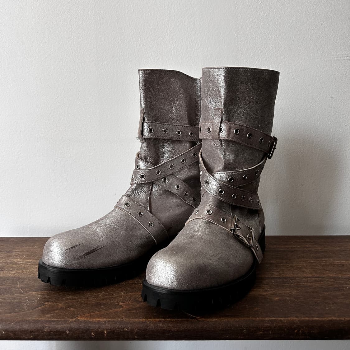 Metal Harness Belt Boots 상품이미지1
