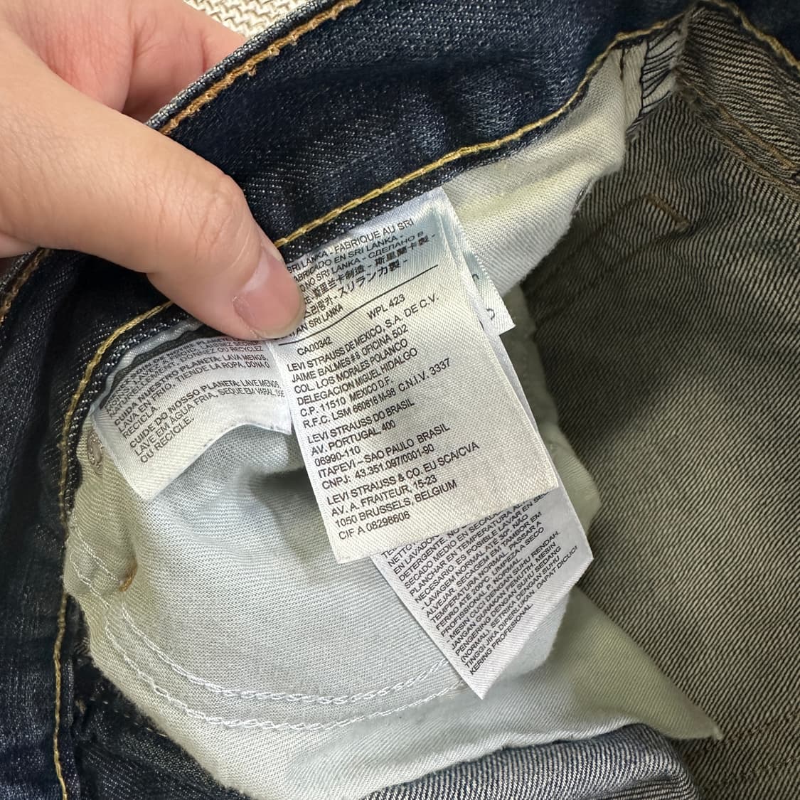 W36L34 리바이스 남자 데님 0401D 상품이미지2