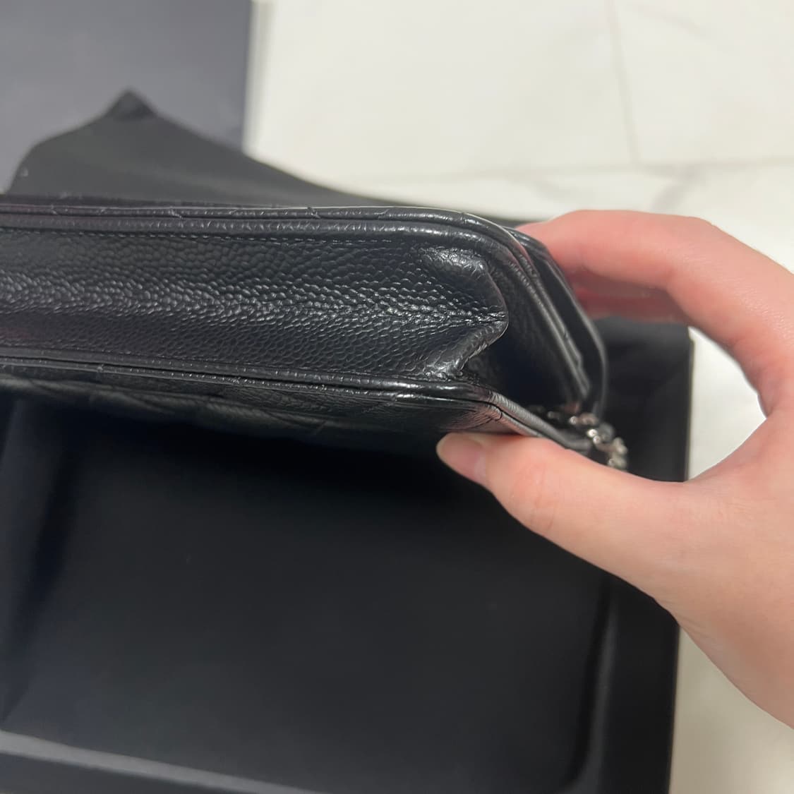 샤넬 woc 은장 체인지갑 가방 내장칩 상품이미지4