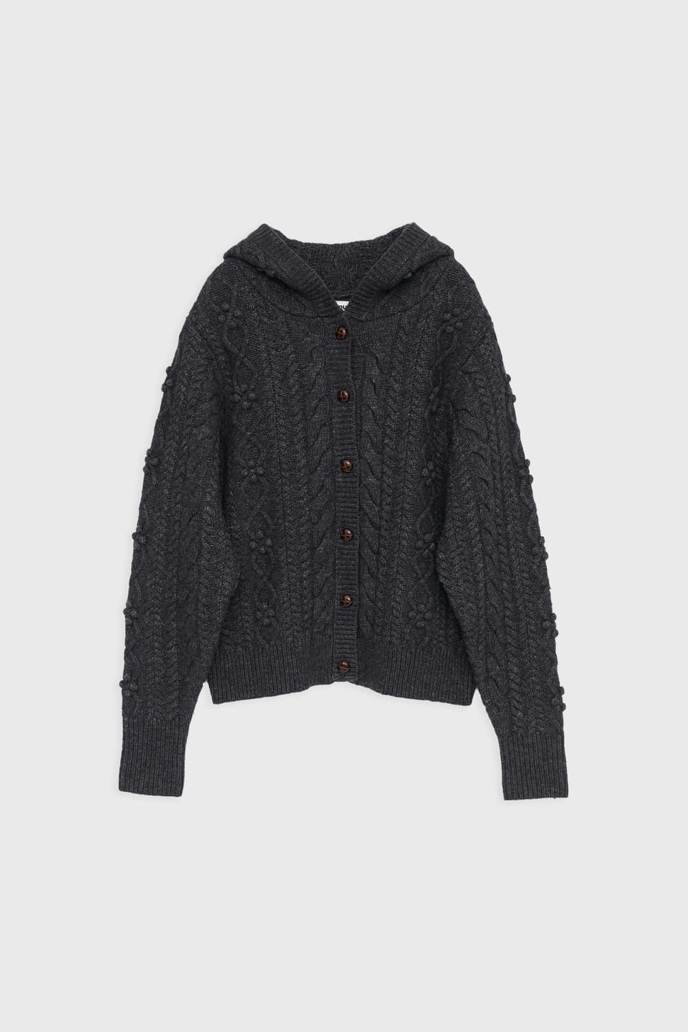 Burmula 버뮬라 CABLE HOODIE CARDIGAN  상품이미지1