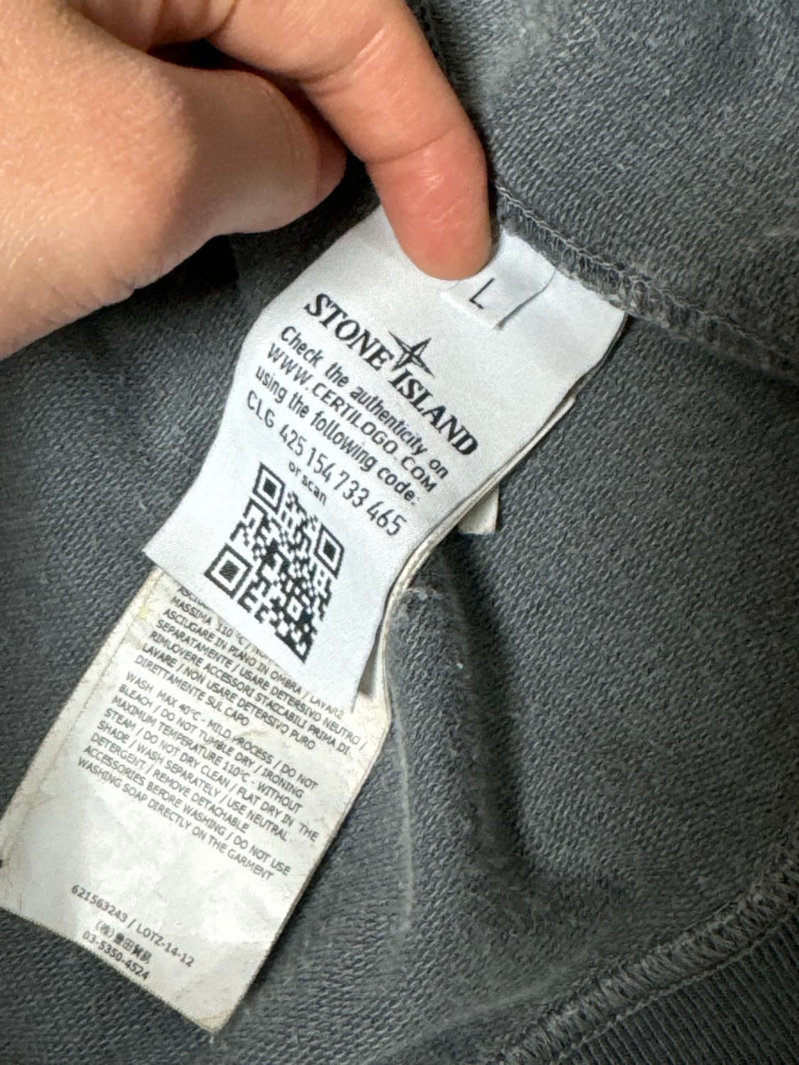 스톤아일랜드 퍼그먼트 그레이 집업 자켓 상품이미지9