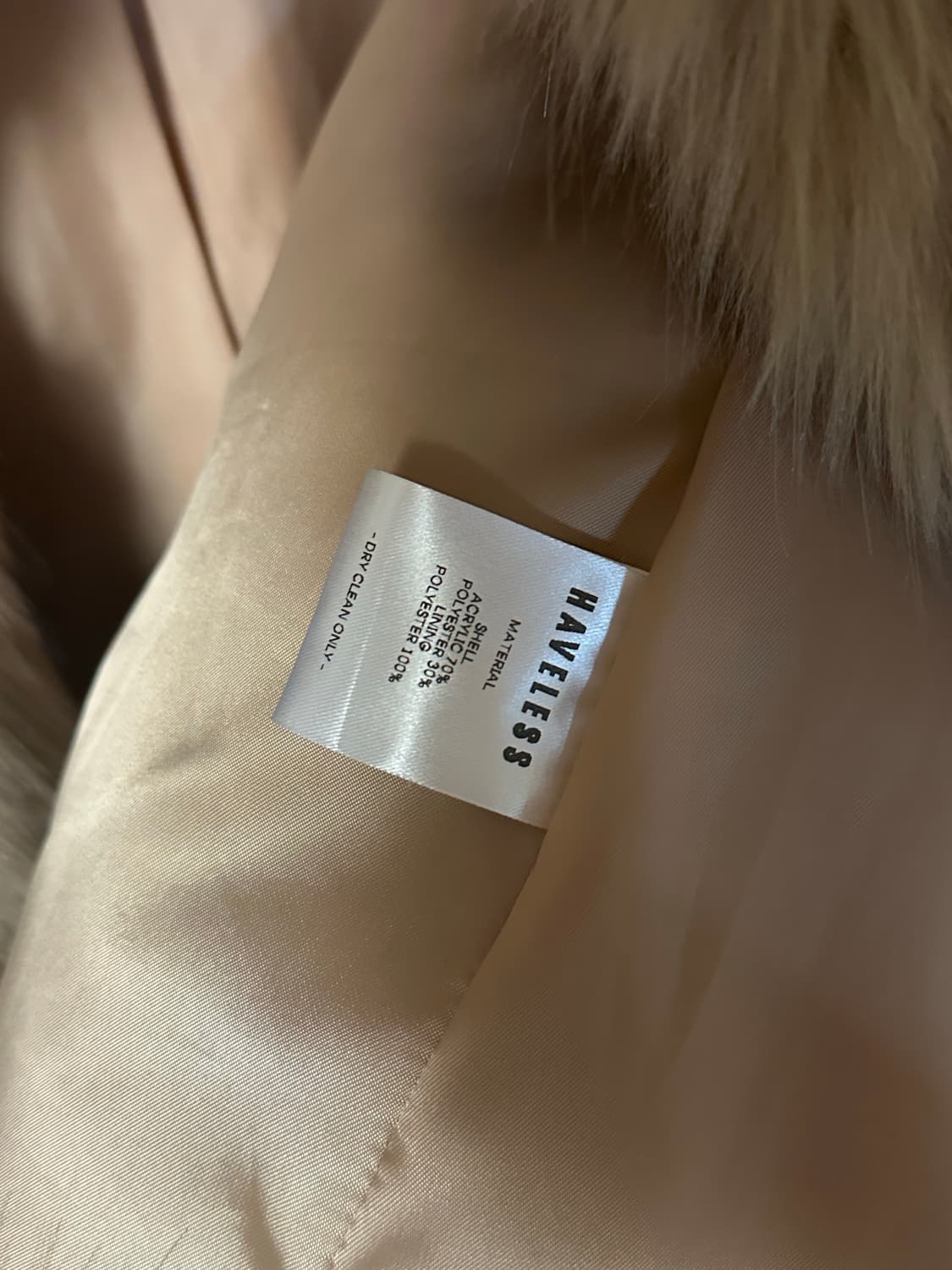 HAVELSS 헤일리 퍼 자켓 프리사이즈 상품이미지6