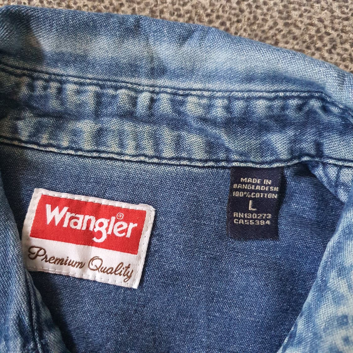 랭글러 데님 셔츠 no.64 상품이미지6