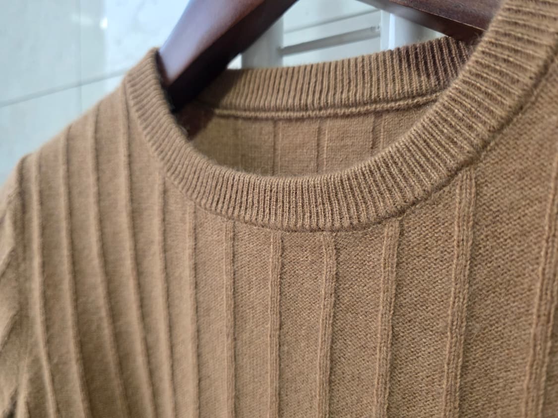 모카번 울 반팔니트 (새상품) 상품이미지3