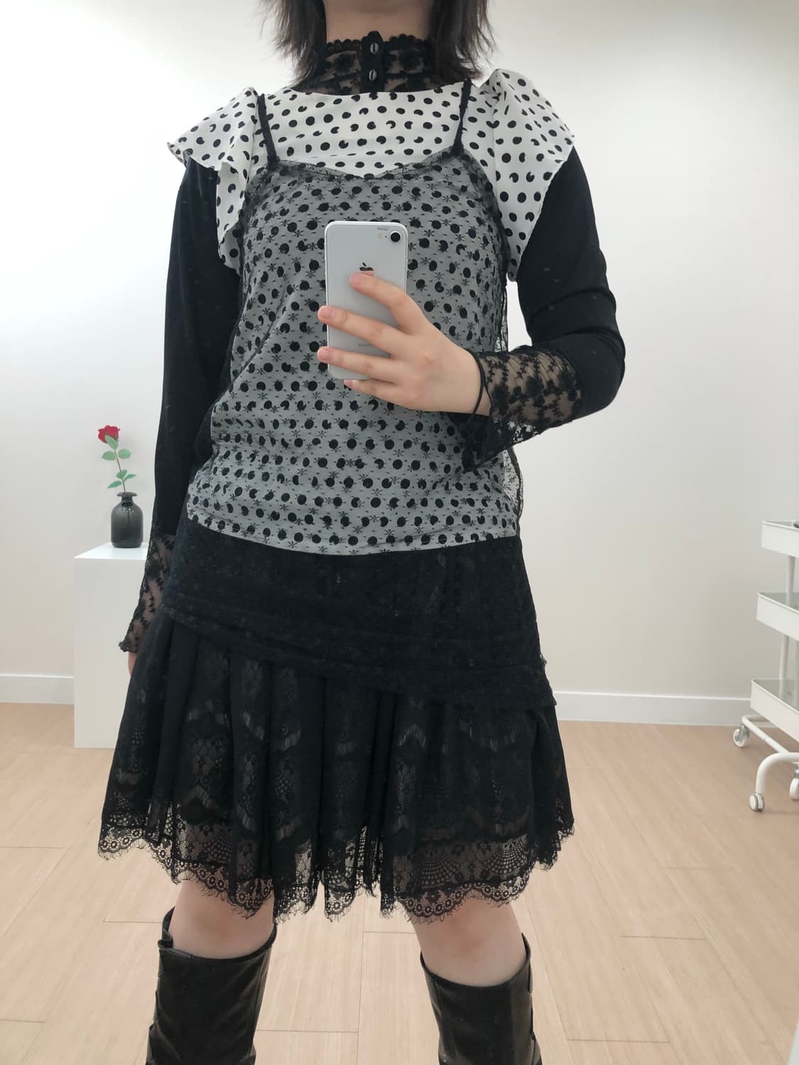 도쿄st 도트 블랙 & 화이트코디 상품이미지3