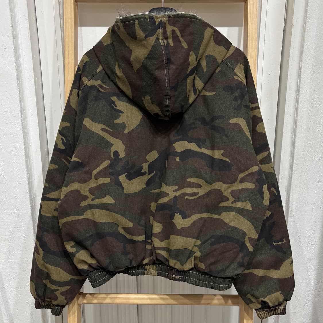 [새상품] 카모플라쥬 후드집업 퍼 점퍼 상품이미지3