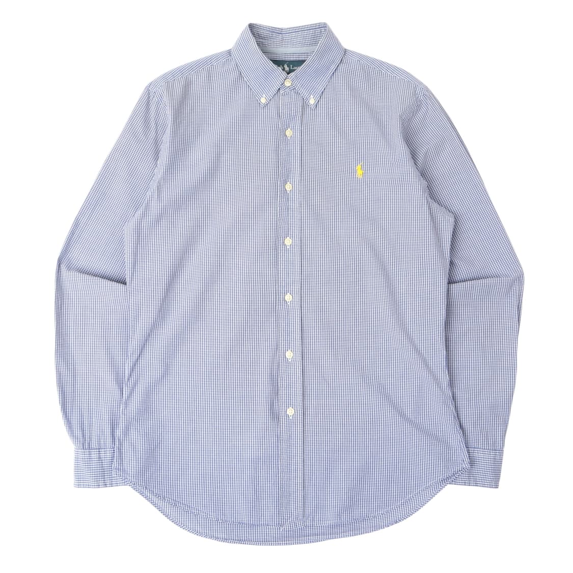 폴로 랄프로렌 블루 깅엄체크 코튼 셔츠 상품이미지1