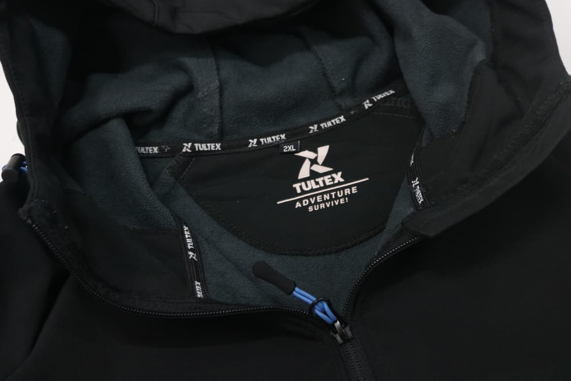 TULTEX 툴텍스 어드벤처 블랙 기모 소프트쉘 후드 집업 (2XL) 상품이미지6