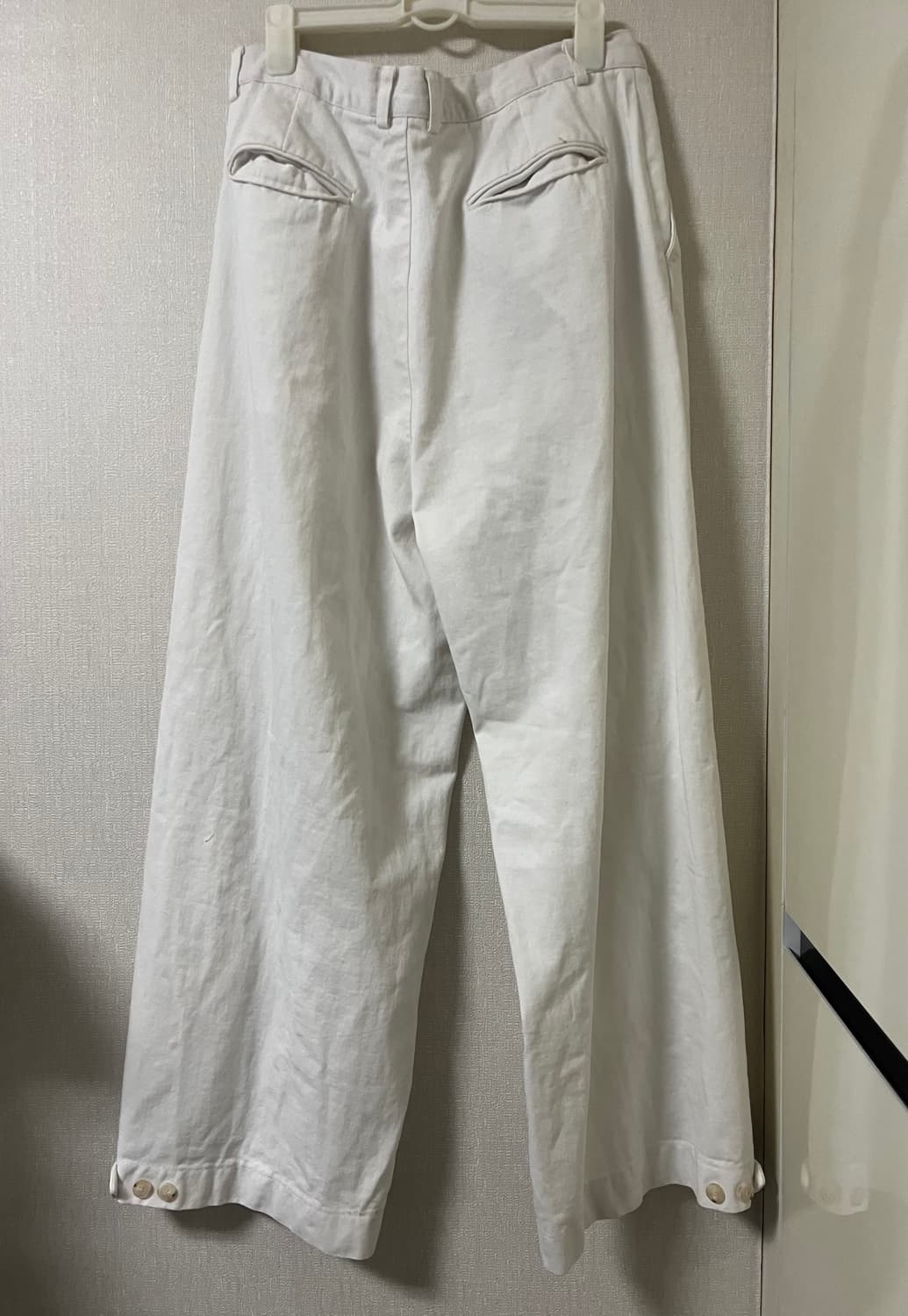 원가 6만 5천원, 벌룬 화이트 와이드 두붙바 팬츠 상품이미지2