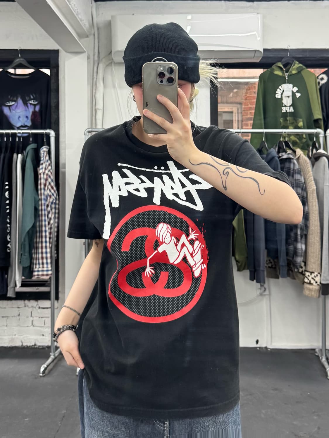 00s 더블링크 스투시 티셔츠 상품이미지1