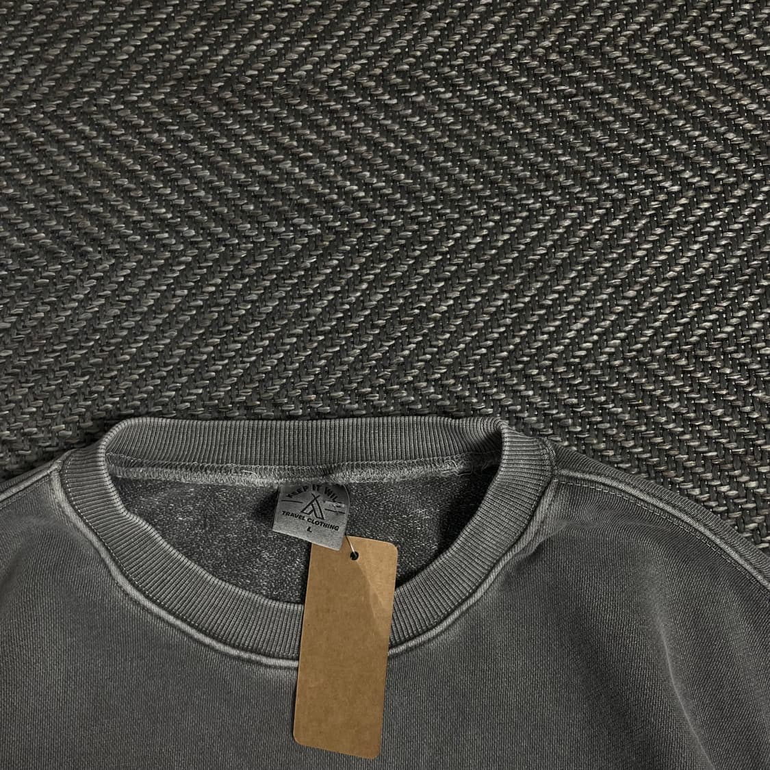 트레블 바시티 빅로고 피그먼트 박시핏 맨투맨o 4835 상품이미지5