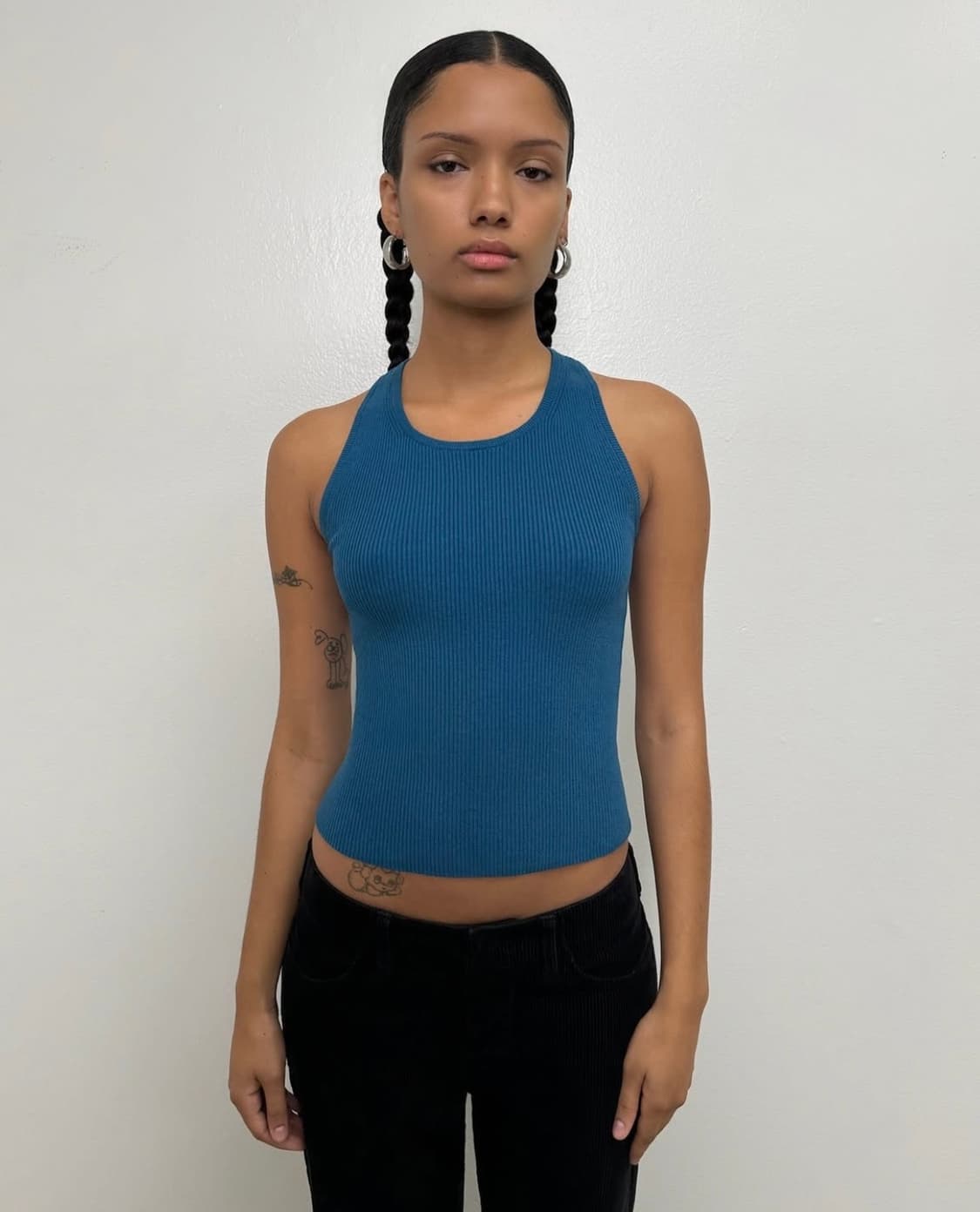 피코크 블루 톱 상품이미지1