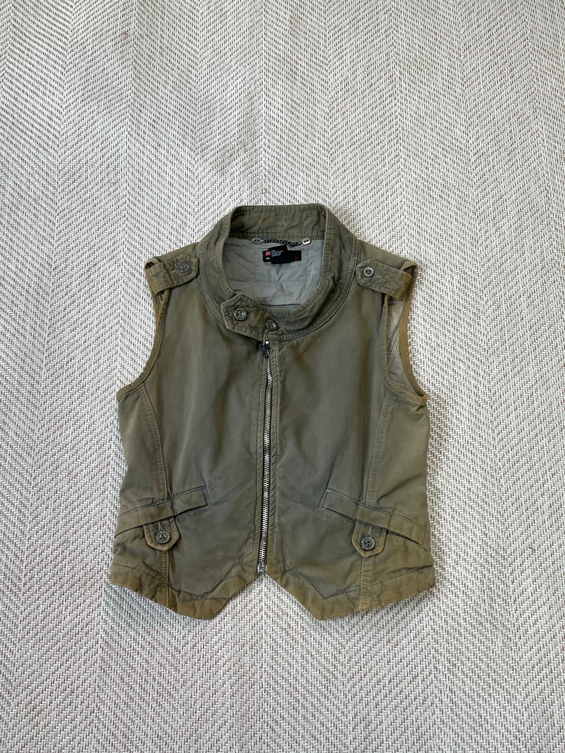 DIESEL 디젤 워크 유틸리티 코튼 벨티드 베스트 J03365 상품이미지1