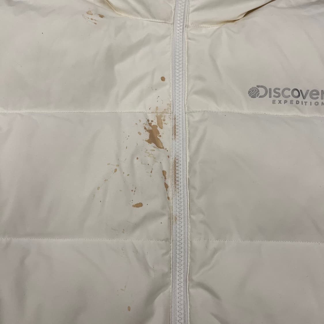 [정품] 디스커버리 흰색 패딩 후리스 양면 점퍼 b18 상품이미지7