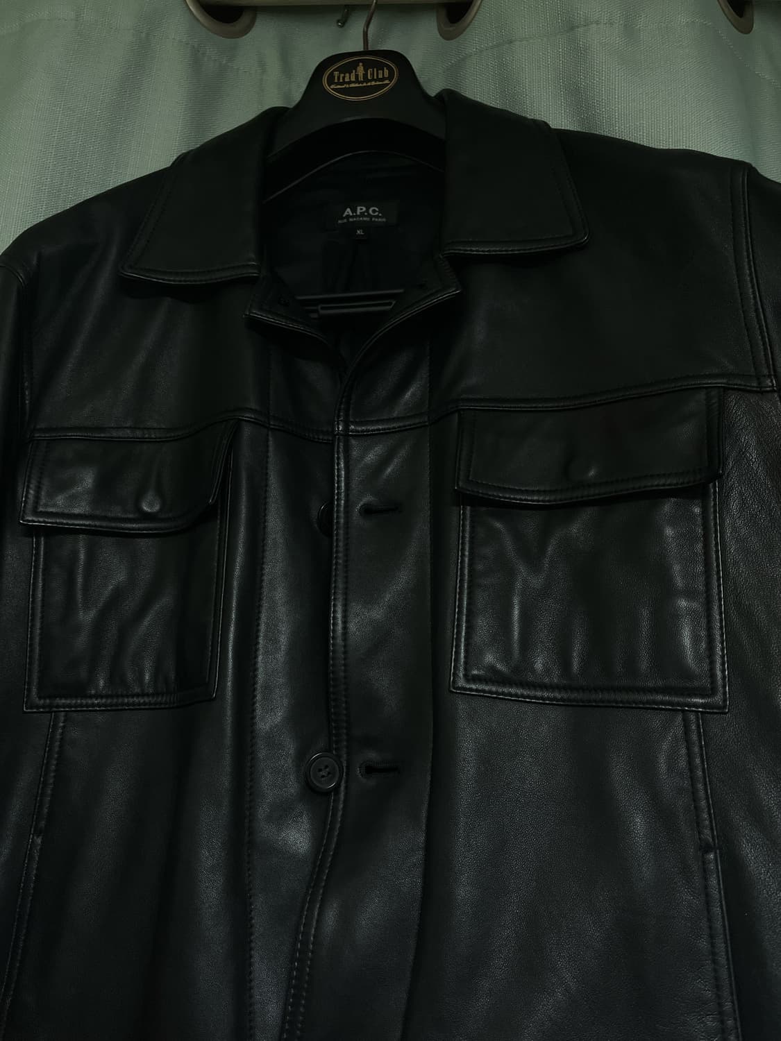 A.P.C. 램스킨 레더 자켓 블랙 XL 상품이미지4