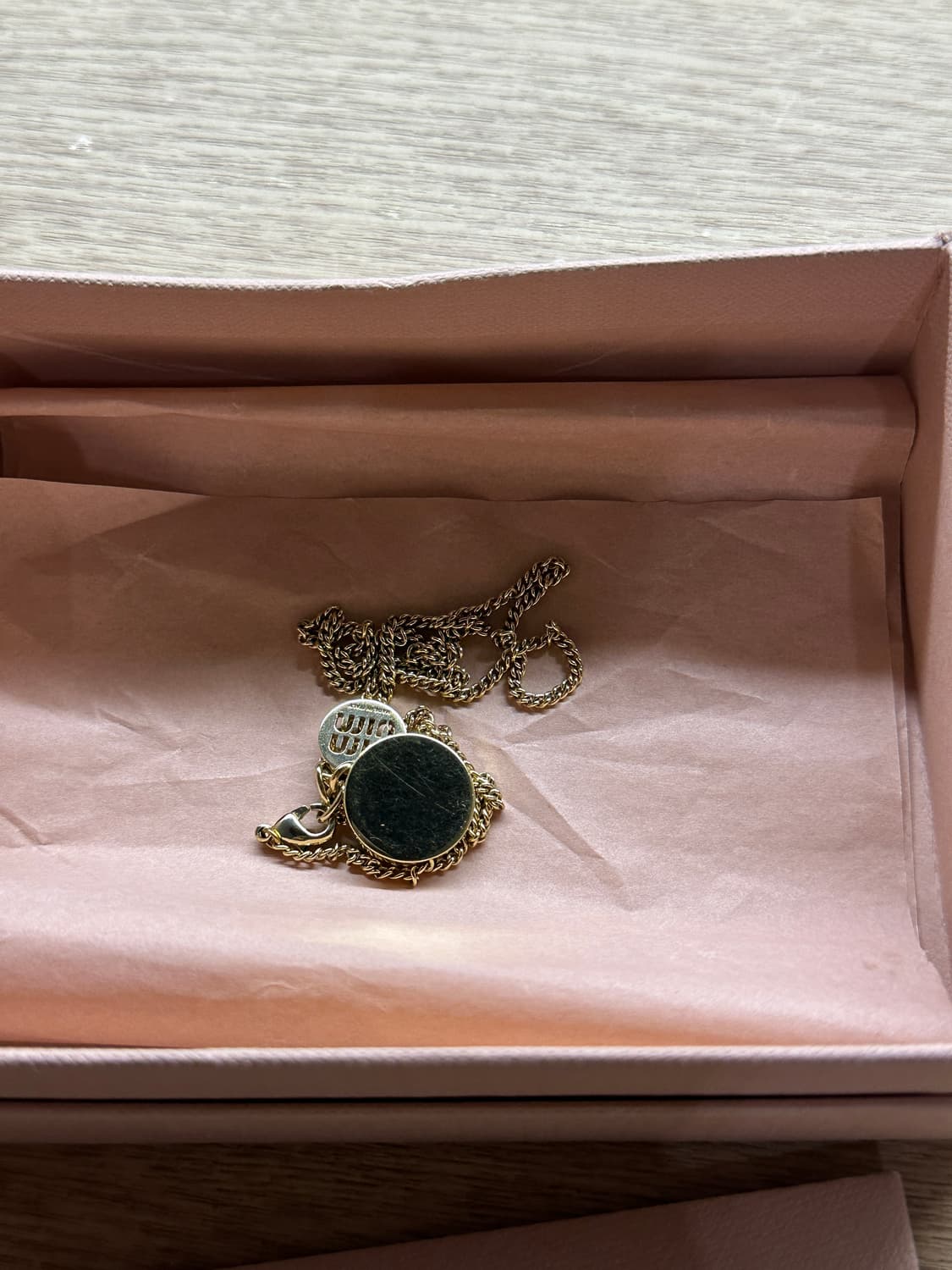 미우미우 핑크 목걸이 상품이미지4