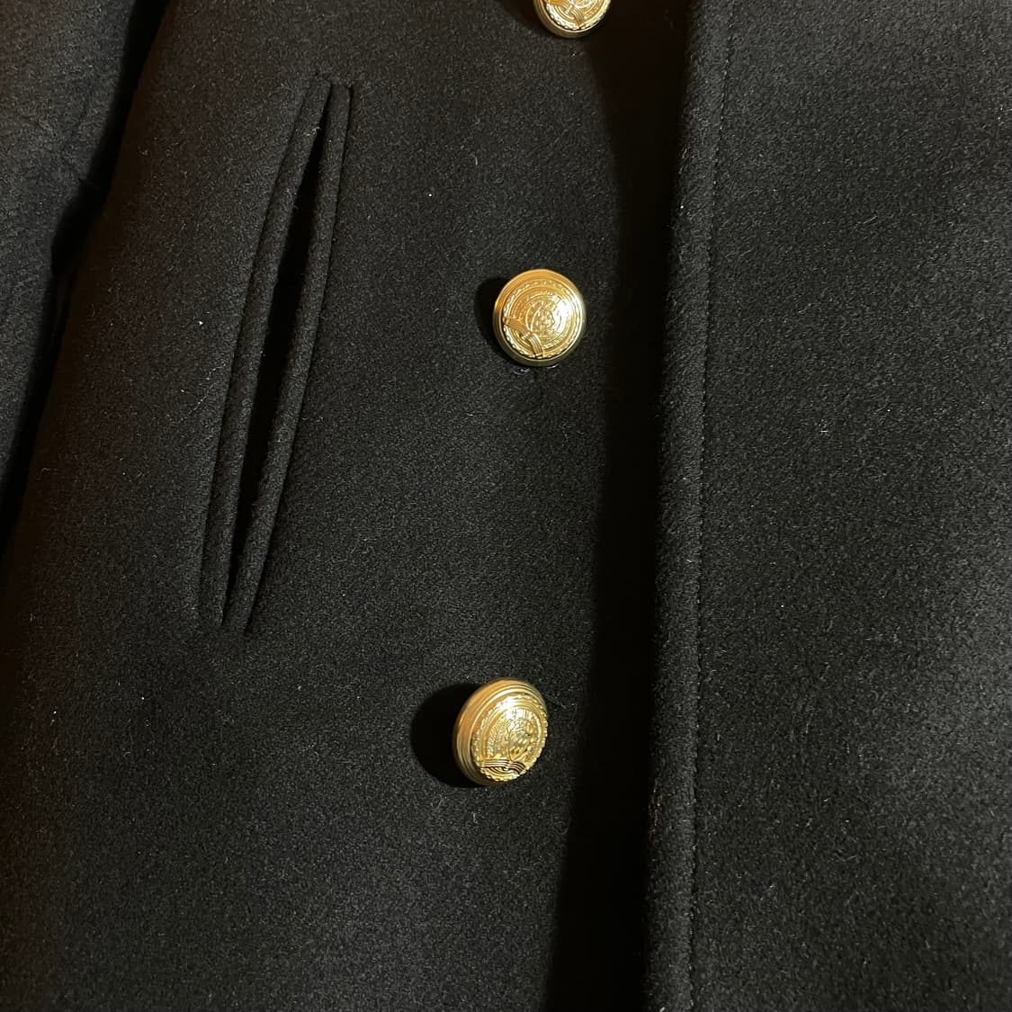 Balmain x H&M 더블 브레스티드 울 코트 상품이미지3