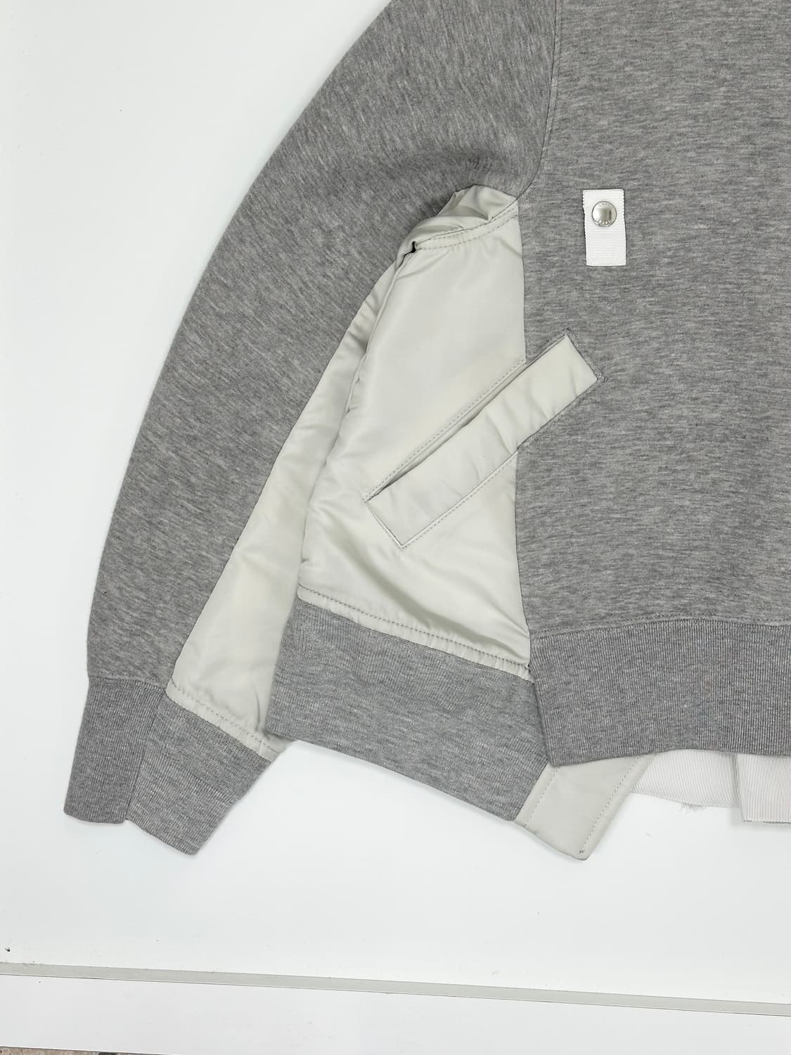 사카이 봄버 나일론 믹스 코튼 후드 자켓 상품이미지3