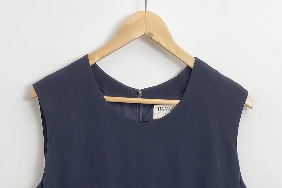 하나에 모리 네이비 고급 원피스 [46] 실크 100% 상품이미지3
