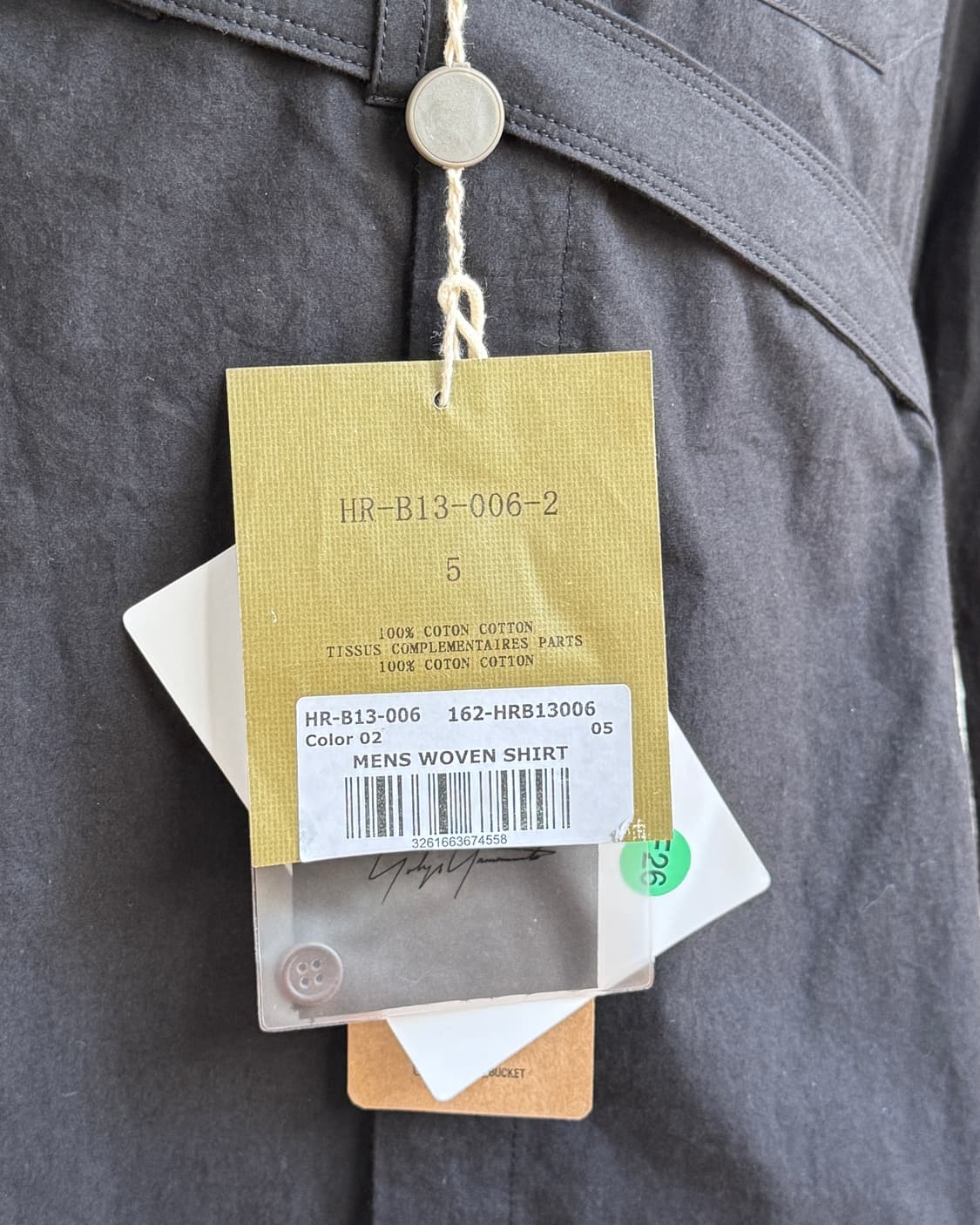 요지 야마모토 뿌르 옴므 본디지 셔츠 16aw 런웨이피스 상품이미지3