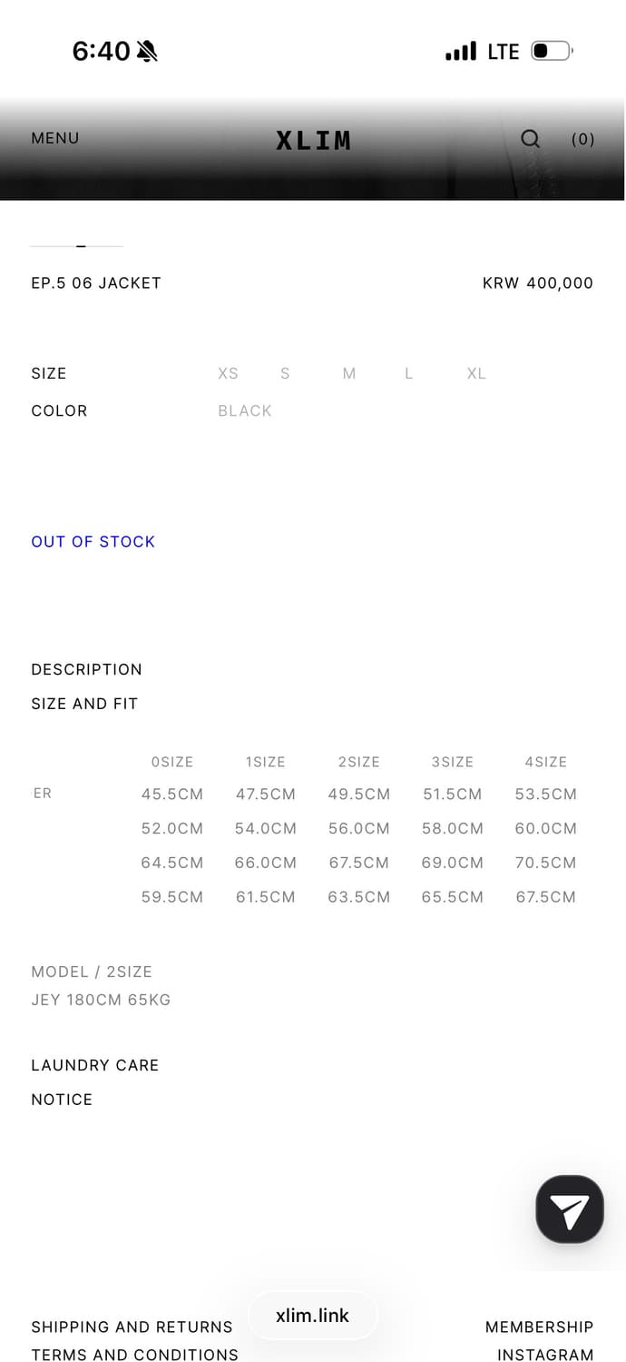 [4size] xlim ep5 06 jacket 상품이미지7