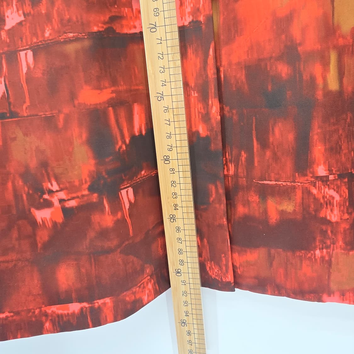 COS 레드 패턴 롱 코트 36사이즈 상품이미지7