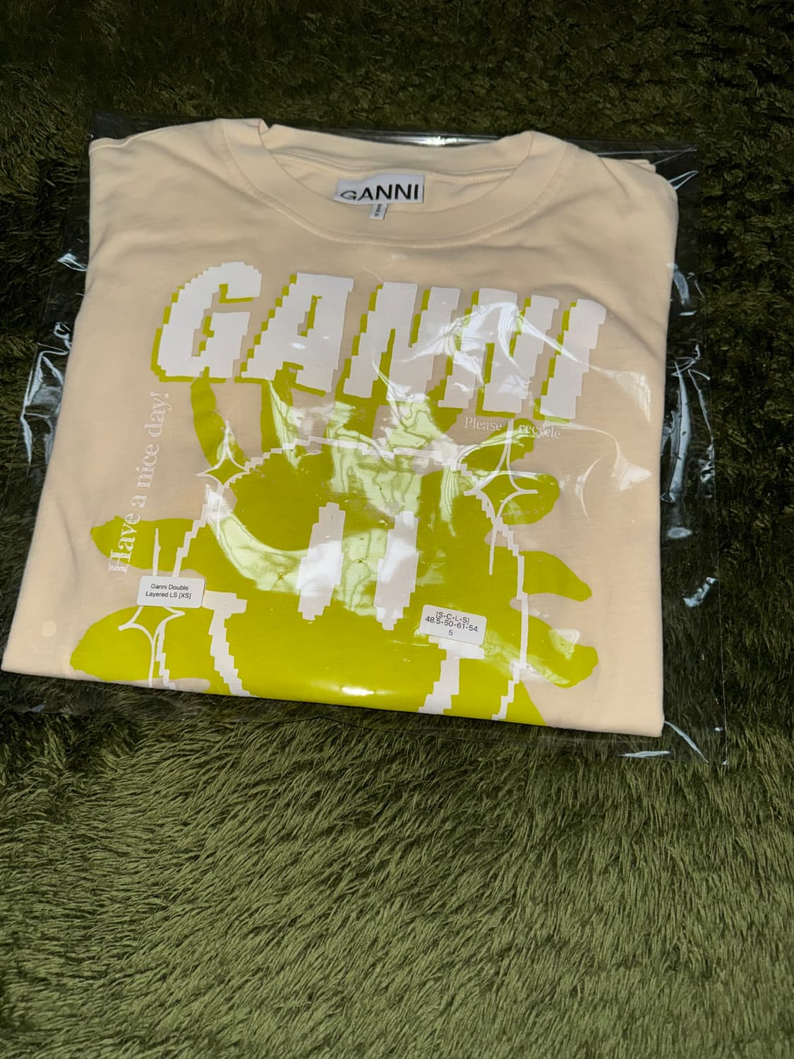 [XS] GANNI 가니 러브 클럽 롱슬리브 티셔츠 루타바가 상품이미지10