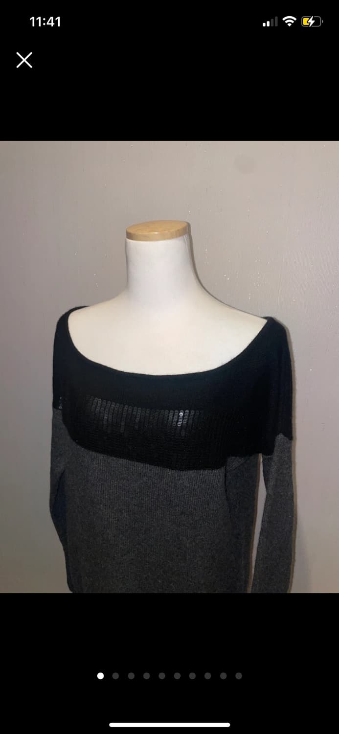 Theory 캐시미어 100% 스팽글 롱 니트 탑 상품이미지1