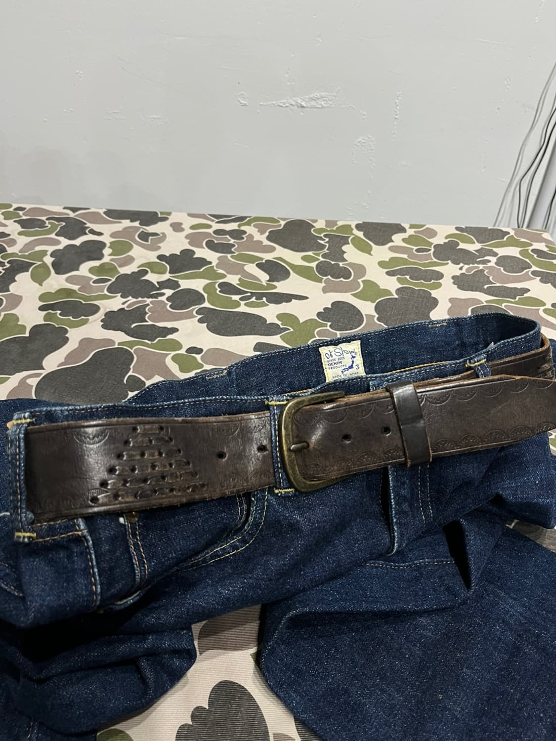 Vintage Western Leather Belt 상품이미지1