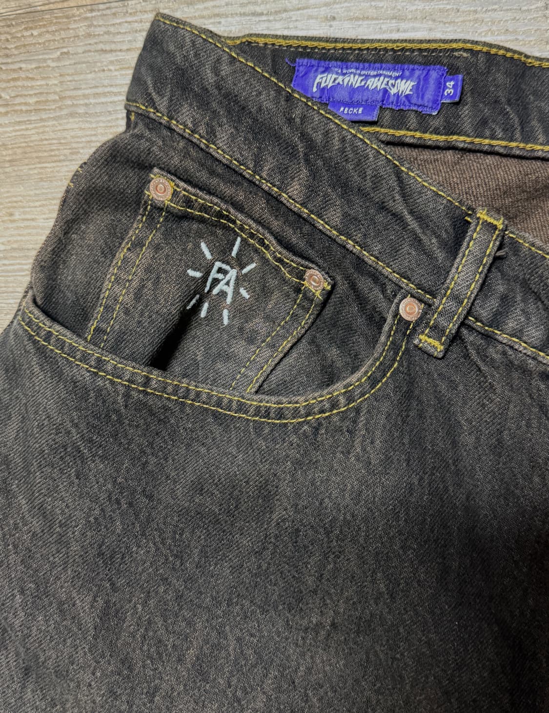 퍼킹어썸 페케 배기 데님 상품이미지3