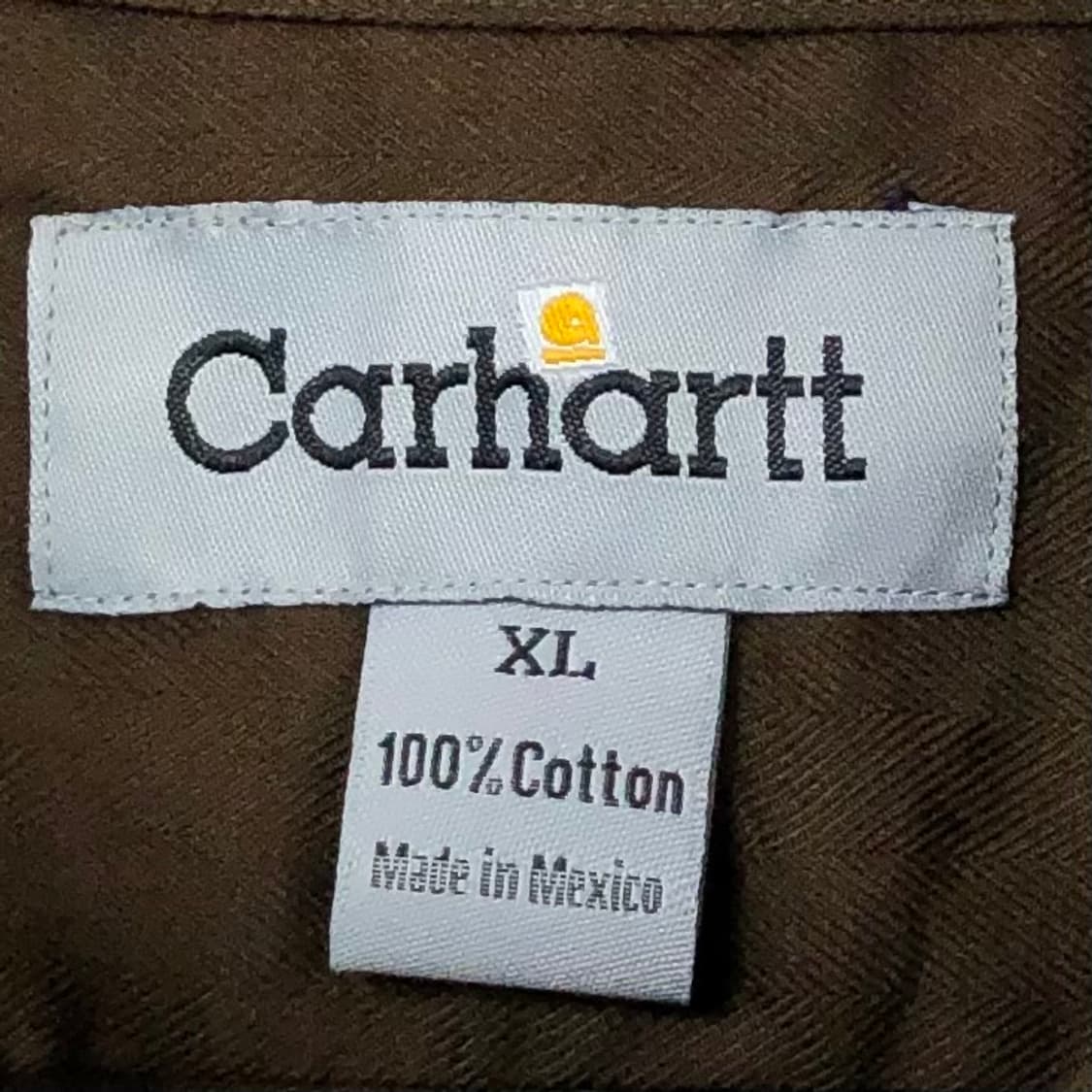 Xxl 칼하트 브라운 워크 셔츠 상품이미지3