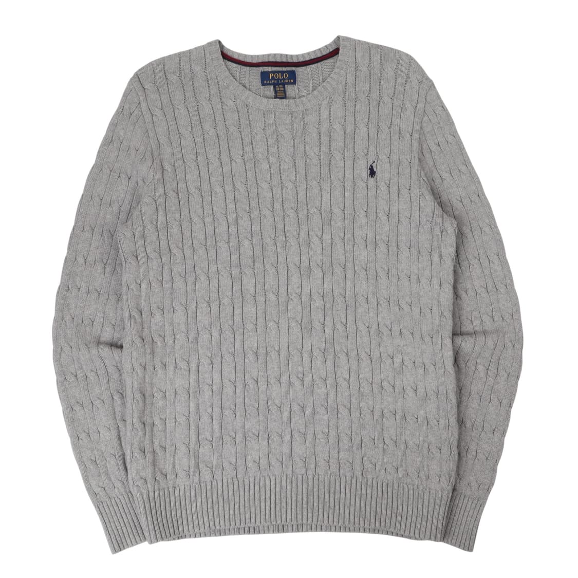 폴로 랄프로렌 그레이 케이블 니트 스웨터 상품이미지1