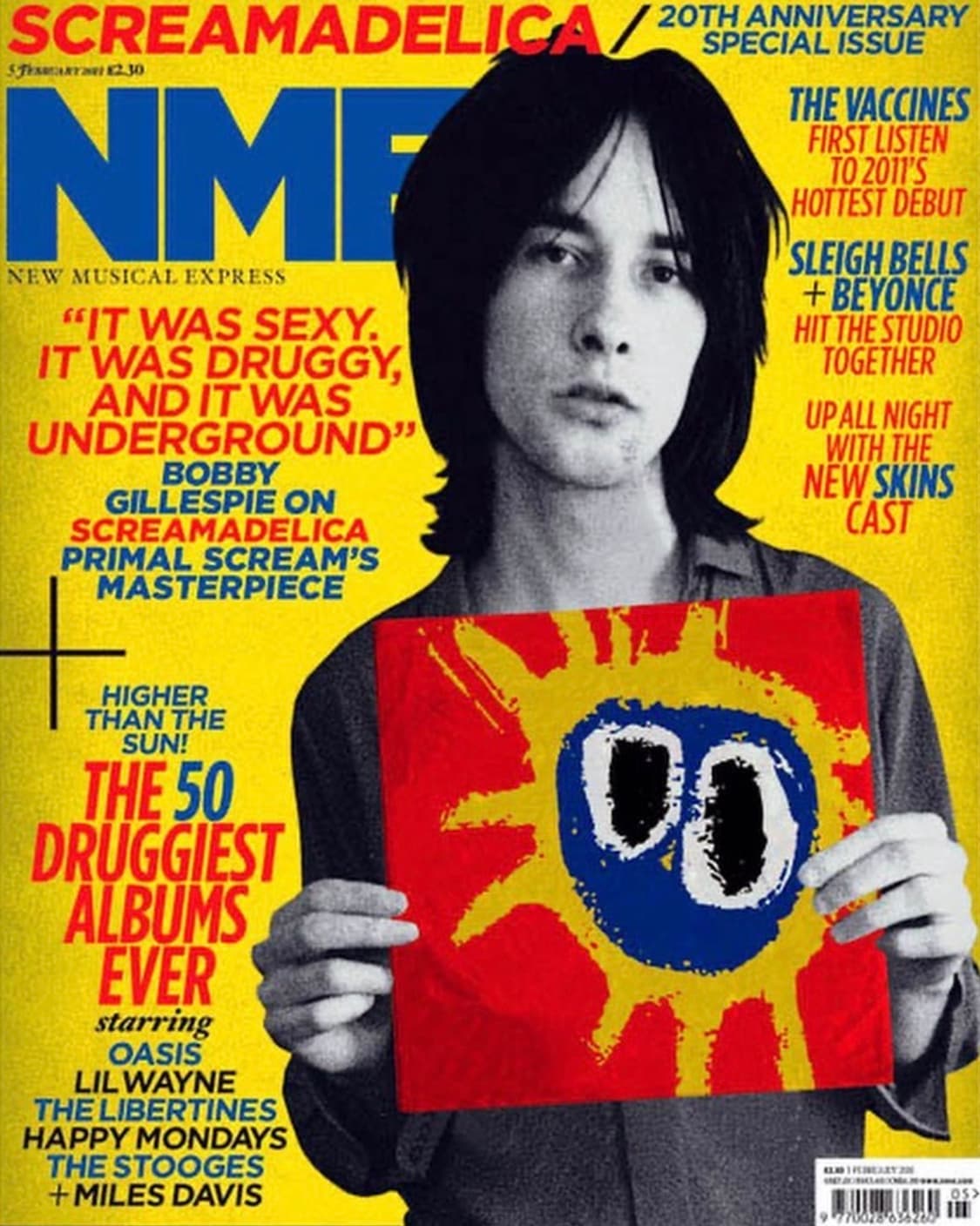 빈티지 프라이멀 스크림 screamadelica 그래픽 티셔츠 L 상품이미지6