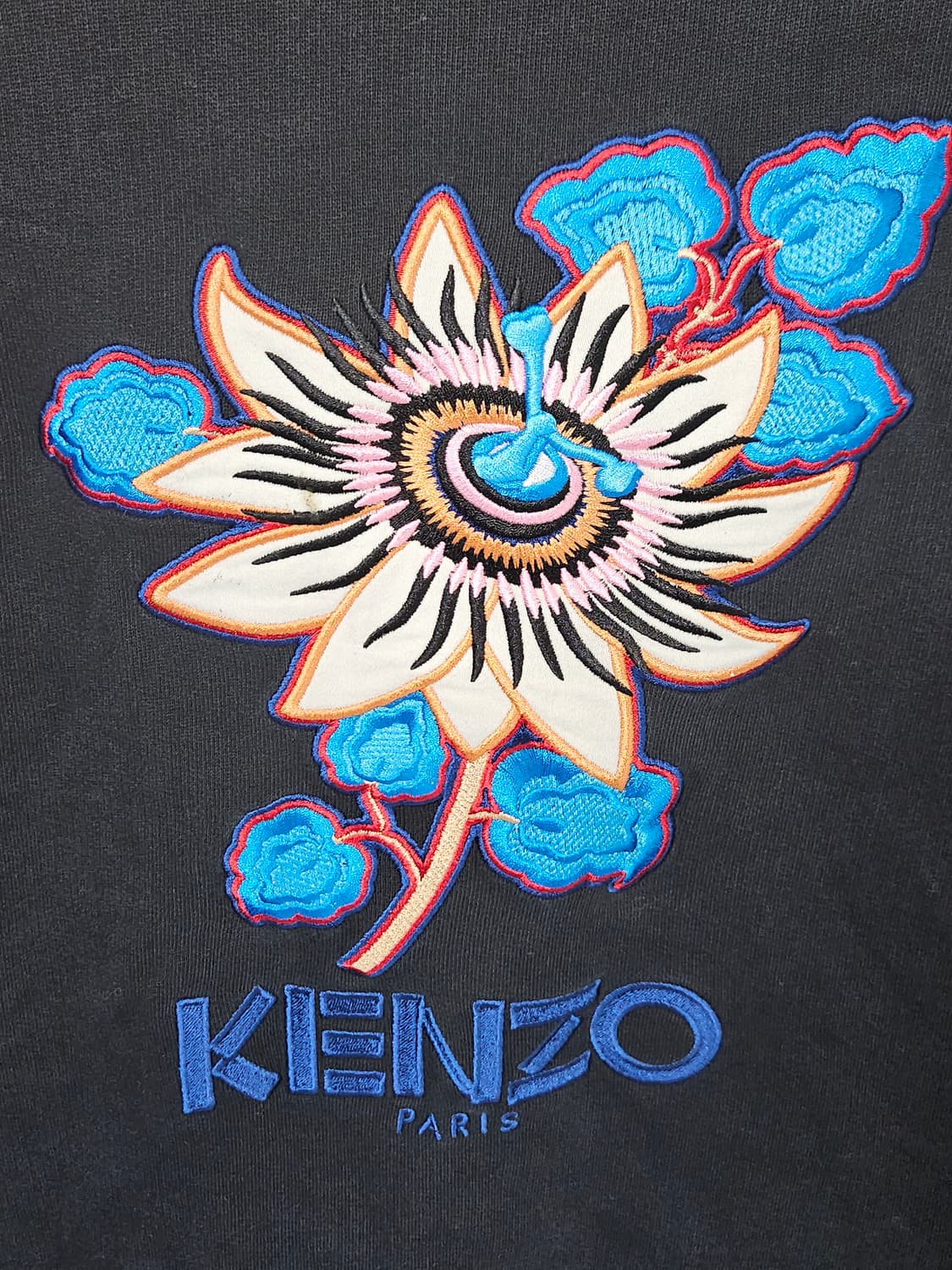 겐조 플라워 자수 맨투맨 스웻셔츠 라운드넥 여성 M (백화점 정품) 상품이미지2