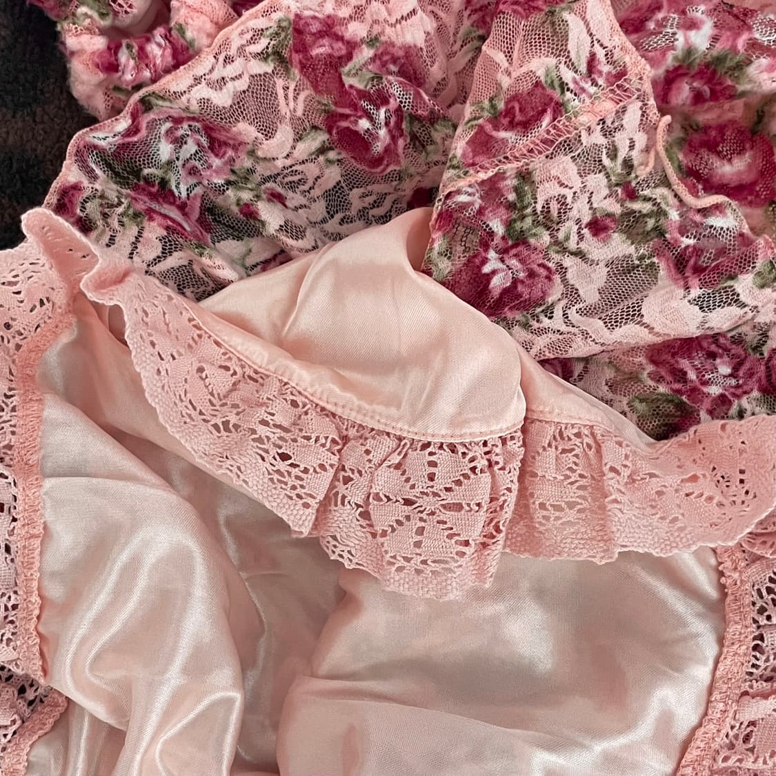 리즈리사 플로럴 3연리본 탑 블라우스 히메갸루 핀터레스트 라떼갸루 상품이미지5